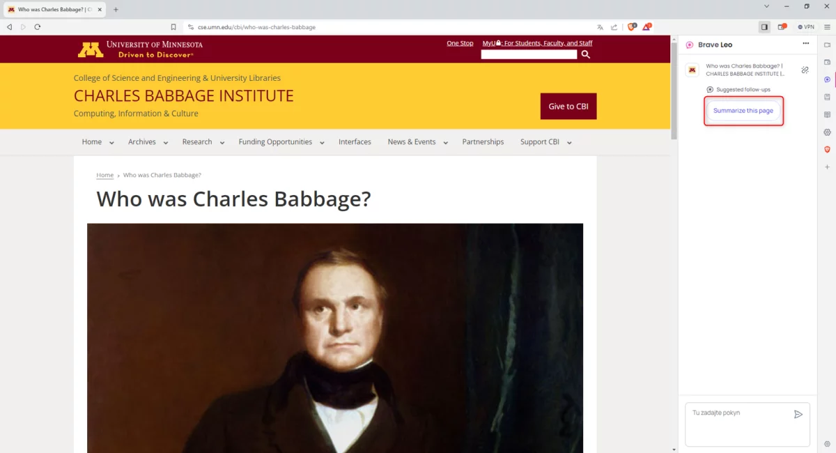 brave browser screenshot